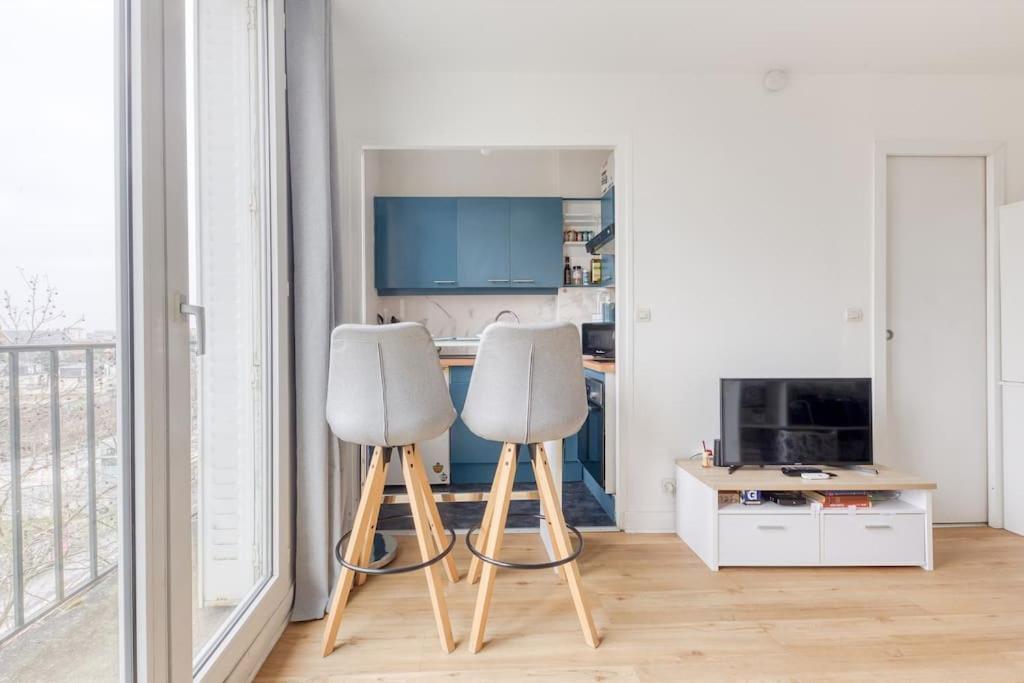 Studio Lumineux -15 Min De Paris La Garenne-Colombes Buitenkant foto
